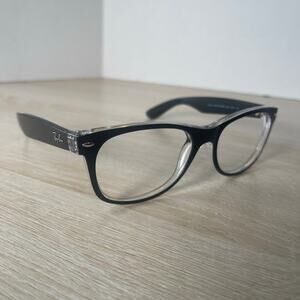 Ray-Ban RB2132 6052 Black New Wayfarer Sunglasses FRAMES ONLY 55-18 Italy